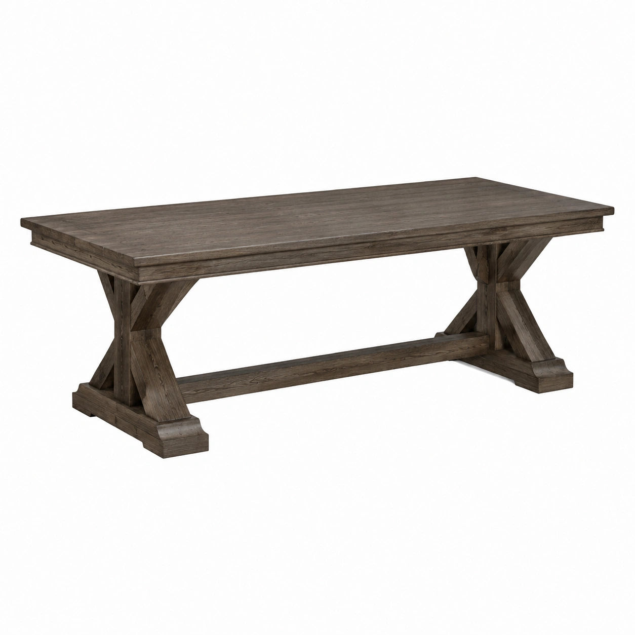 Table à manger rectangulaire en bois de chêne 200x100x75 cm brun
