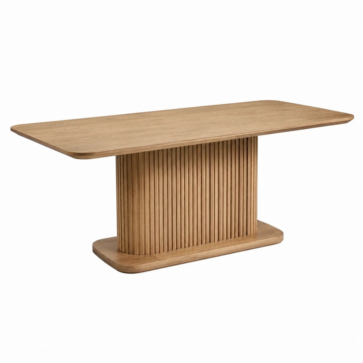 Table à manger rectangulaire en bois de chêne